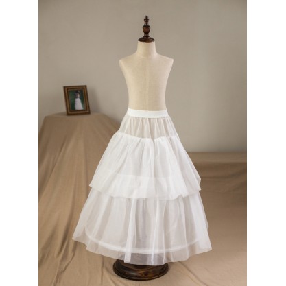 Flower Girl Tulle/Nylon Full Gown Slip