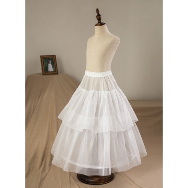 Flower Girl Tulle/Nylon Full Gown Slip