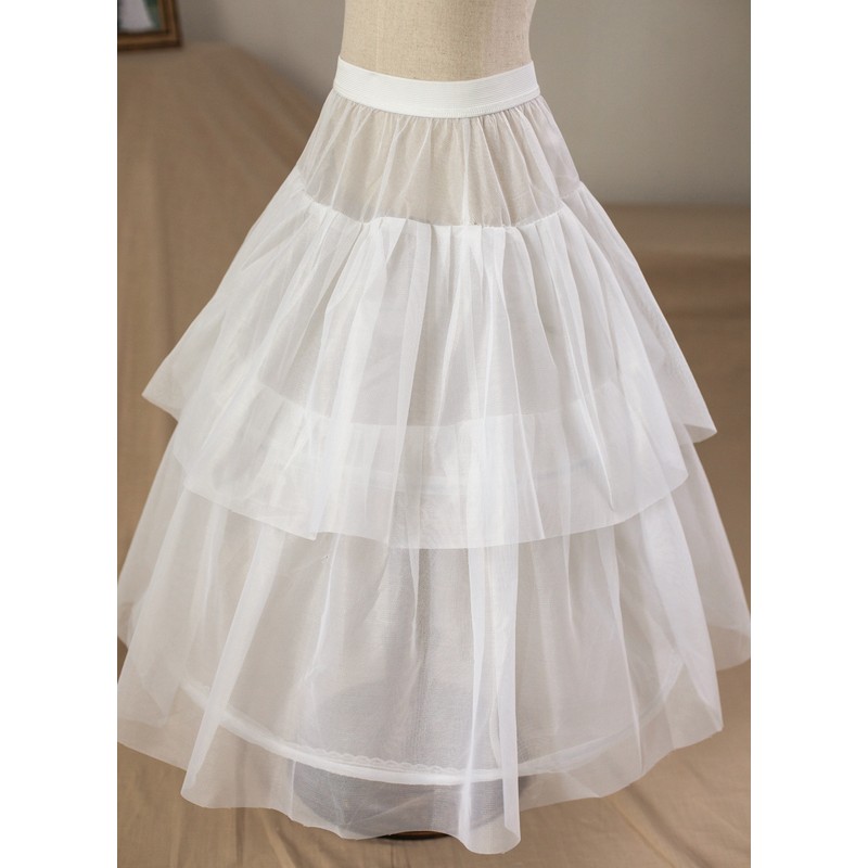 Flower Girl Tulle/Nylon Full Gown Slip