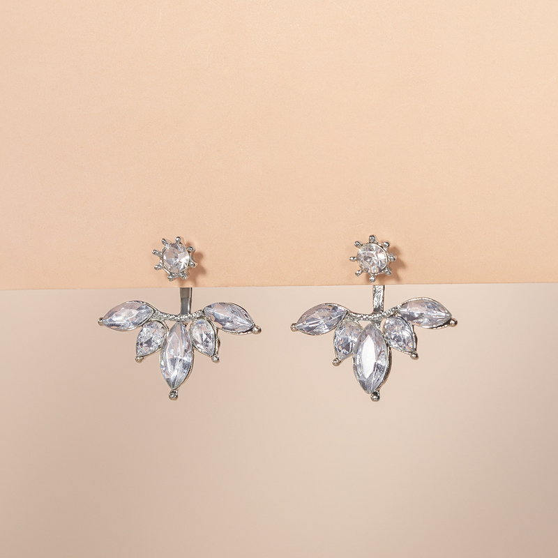 Ladies' Lovely Alloy With Irregular Rhinestone Earrings