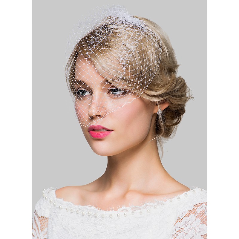 One-tier Birdcage Veils