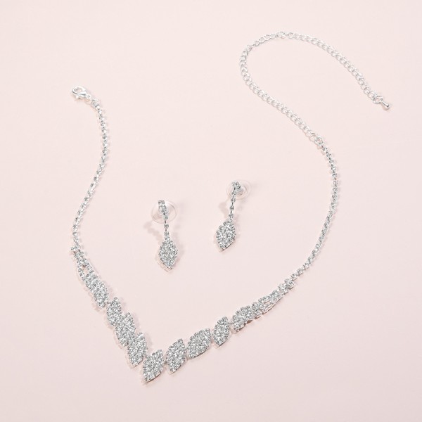 Ladies' Fashionable Alloy With Irregular Cubic Zirconia Jewelry Sets