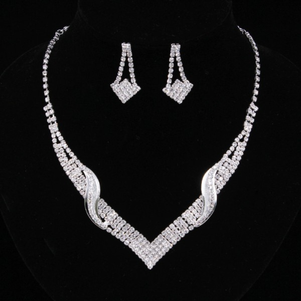 Ladies' Elegant Alloy With Irregular Cubic Zirconia Jewelry Sets